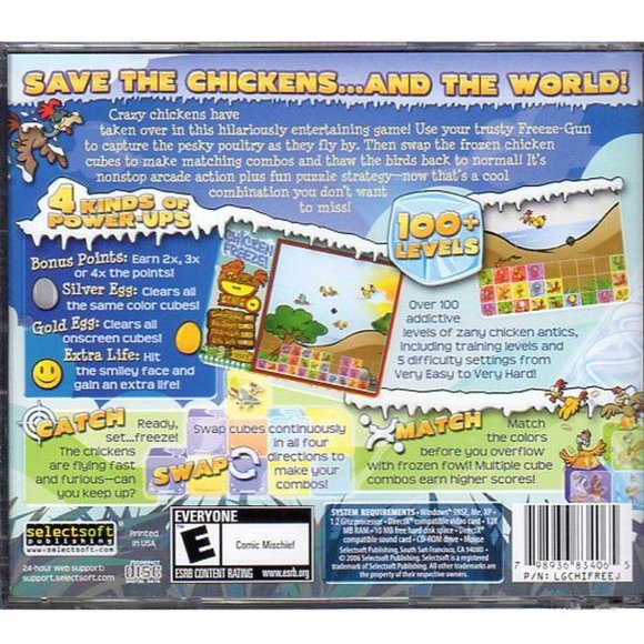 Chicken Freeze! (PC-CD, 2006) for Windows 98SE/ME/XP - NEW in Jewel Case - Picture 2 of 4